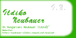 ildiko neubauer business card